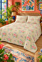 Floral Patterned Bedspread 200X220 Double Pique Set