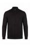 Black Color Men's Full Zip Cardigan - 2