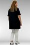 58507 Large Size Collar Piping Combed Cotton T-Shirt - Black - 6