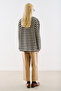 Striped Colorful Collar Long Sleeve T-Shirt Black - 7