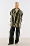 North Kruvaze Belted Trench Coat Khaki - 3