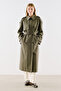 North Design Double-Breasted Trench Coat Khaki - 2