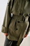 North Kruvaze Belted Trench Coat Khaki - 7