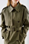North Design Double-Breasted Trench Coat Khaki - 7