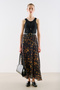 Asymmetric Long Skirt Flower - 2