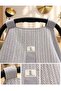 Winter Pique Fabric Gray Color Ruffle Detailed Stroller Cover - 3