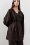Linen Cruvaze Closure Kimono Aci Brown - 4