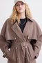 DOUBLE USE DESIGN TRENCH COAT MINK - 4