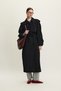 Technical Fabric Oversize Trench Coat Black - 5