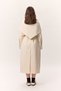 Shawl-Detail Design Trench Coat Cream - 8