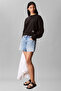 Cotton Relaxed Fit Crew Neck Crop Sweat Lv047C911Gub1 Sweat Lv047C911G Ub1 - 3