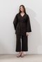 Linen Cruvaze Closure Kimono Aci Brown - 6