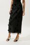 Flower Applied Pencil Skirt Black - 6