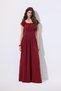 Muslin Tight Dress Red