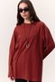 Wide Sleeve Oversize Tshirt Red