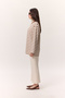 Striped Long Sleeve Oversize T-Shirt Brown - 5