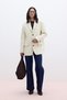Velvet Blazer Jacket Vanilla - 2