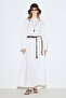 Muslin Waist Tight Dress Ecru - 2