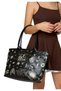 Women's Vegan Leather Black Shoulder Bag - Lost Dream Black Design - 3