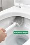 White Color Silicone Bathroom Toilet Toilet Cleaning Brush and Holder WC Toilet Brush - 2