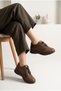 Women's Genuine Leather Flexible Lace-Up Thick Sole Orthopedic Daily Walking Shoes & Sneakers