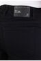 Men's Black Washed Straight/Baggy Fit Patterned 100% Cotton Jean Denim Trousers Man - 7