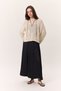 Crush Saten Skirt Charcoal - 3