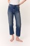 High Waist Straight Fit Jeans Blue - 5