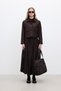 Pilise Maxi Skirt Dark Brown - 4