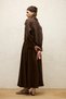 Linen Long Sleeve Crop Shirt Brown - 6