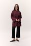 Oversize Tshirt with Binding Details Burgundy - 5