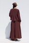 Muslin Bluz with Tie-Up Detail Burgundy - 6
