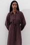 ROCHIE DRAPATĂ TENCEL MOV - 2