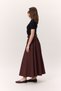 Premium Wide Skirt Burgundy - 6