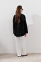 Linen Wide Sleeve Shirt Black - 6