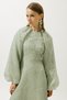 Jacquard Organza Evening Dress Mint - 5