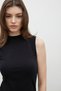 COTTON ZERO SLEEVE BODY BLACK - 3