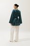 Hana Organza Bluz Petrol - 5