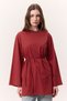 Oversize Tshirt Red with Binding Details - 4
