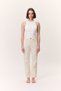 High Waist Flare Leg Jean Ecru