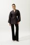 Jacquard Organza Kimono Purple