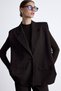 Wide Shoulder Vest Brown