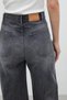 Anthracite Wide Leg Denim Trousers - 7