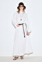 Muslin Waist Tight Dress Ecru