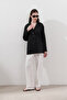 Linen Wide Sleeve Shirt Black - 4