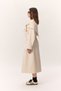 Shawl-Detail Design Trench Coat Cream - 7