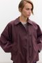 Cloak Sleeves Short Trench Coat Mulberry - 3