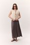 Crush Saten Skirt Mink - 2