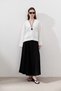 Linen Single Button Bluz Ecru - 3