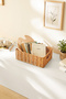 Washable Beige Pp Rattan Closet Laundry Children's Room Toy Organizer Storage Basket Organizer 33X23X11 - 2